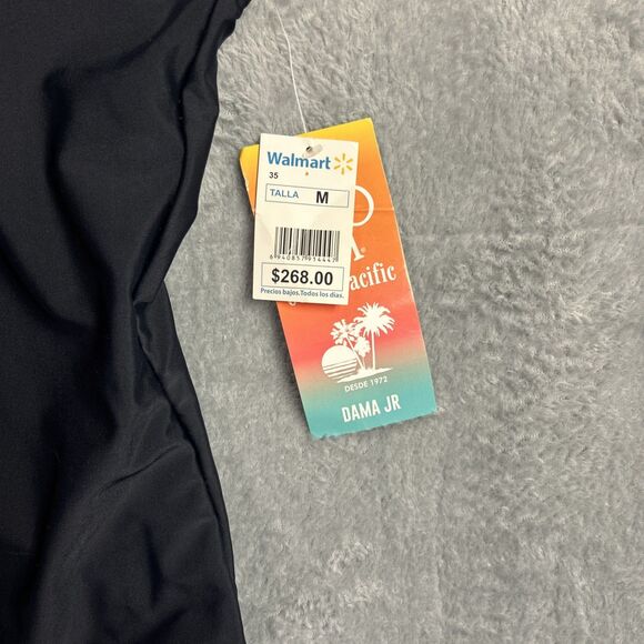 Ocean Pacific NWT Swimsuit Black Tropical Drink Vacation Sz. Medium - Picture 3 of 12